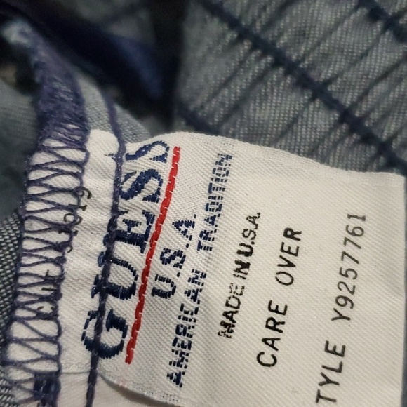 Guess jeans dress size 11 junior blue demin sundress stretch back sun dress - Picture 7 of 9